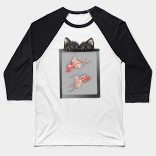 Cat in pocket Baseball T-Shirt